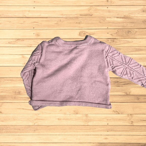 purple-ish knitted sweater for baby girl! - Picture 2 of 2